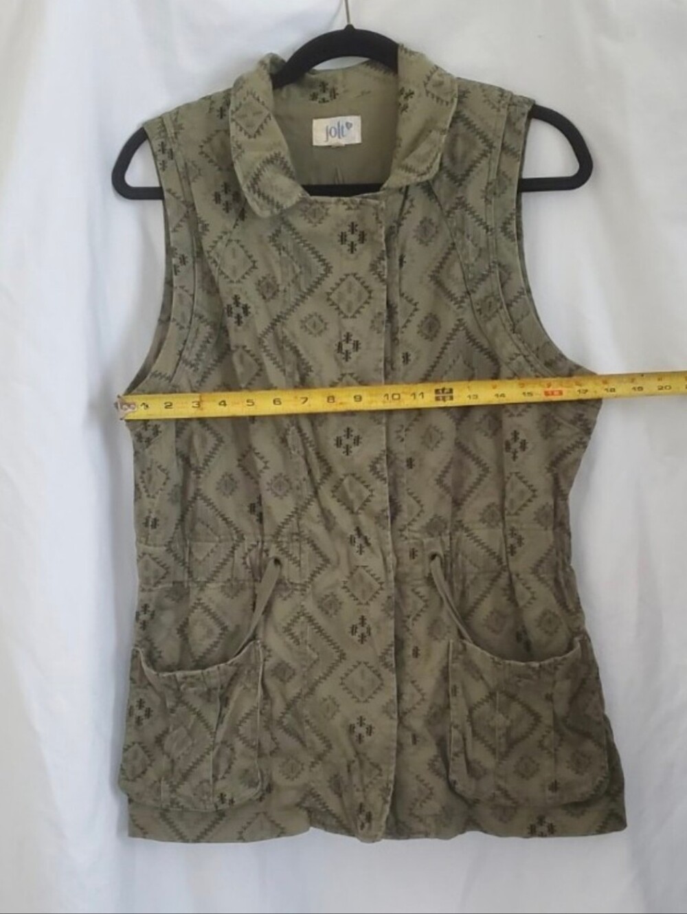 Green Vest Jolt Brand Top Size Large Women's Vest Size L Women's Clothing y2k - Picture 7 of 12